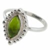 Edelsteen Ring Peridoot – 925 Zilver (Maat 17)