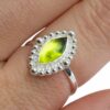 Edelsteen Ring Peridoot – 925 Zilver (Maat 17) - Afbeelding 2