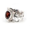 Edelsteen Ring Granaat 925 Zilver “Sonsare” (Maat 19)